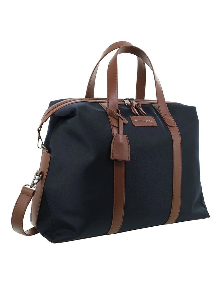Pierre Cardin 2-Tone Lite Duffle Carry On in Black image 1