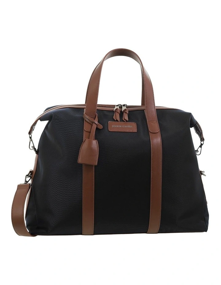 Pierre Cardin 2-Tone Lite Duffle Carry On in Black image 3