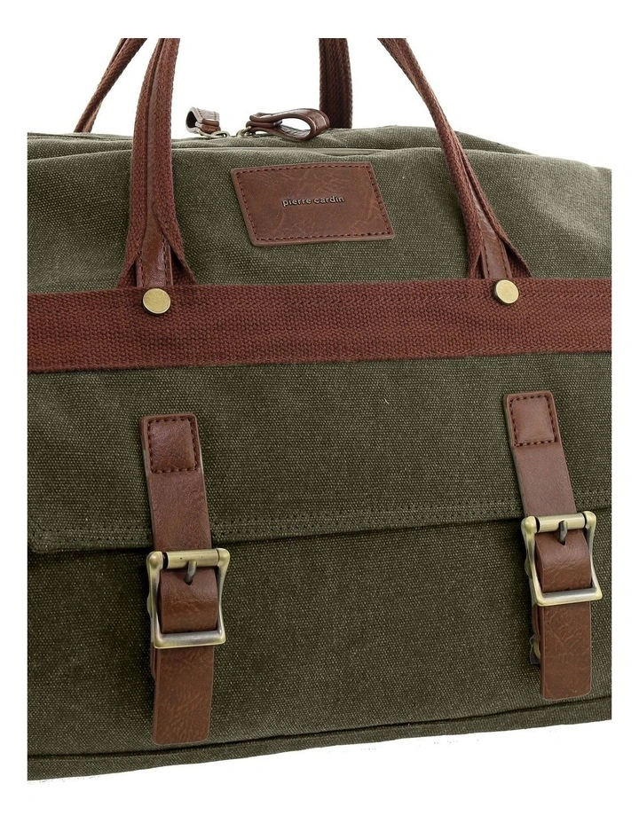 Pierre Cardin Nomadic Canvas Overnight Bag in Brown image 5