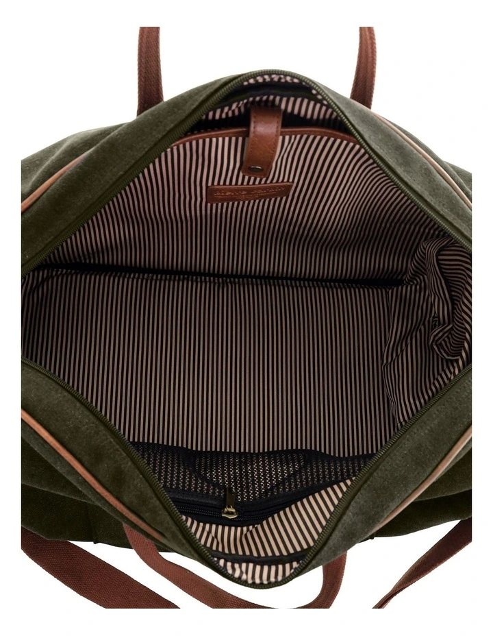 Pierre Cardin Nomadic Canvas Overnight Bag in Brown image 6