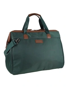 Pierre Cardin Euro Overnighter Carry On in Olive - Nylon/Vegan Leather