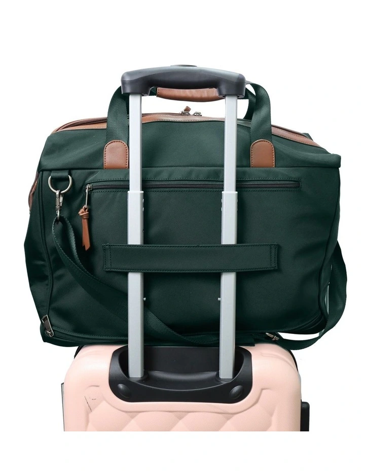 Pierre Cardin Euro Overnighter Carry On in Olive - Nylon/Vegan Leather image 2