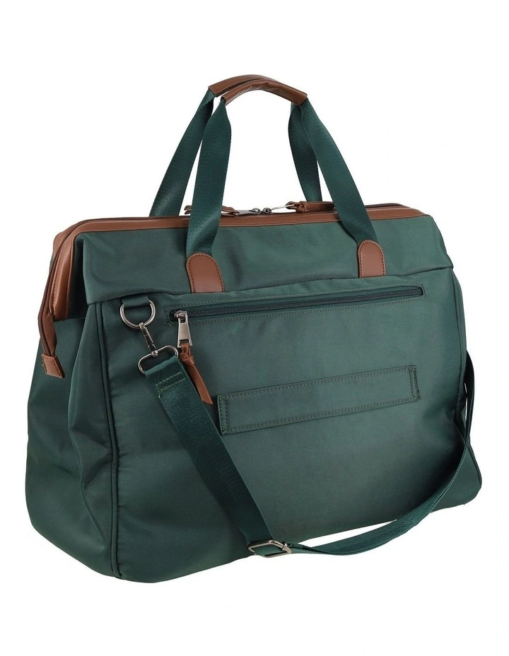 Pierre Cardin Euro Overnighter Carry On in Olive - Nylon/Vegan Leather image 4