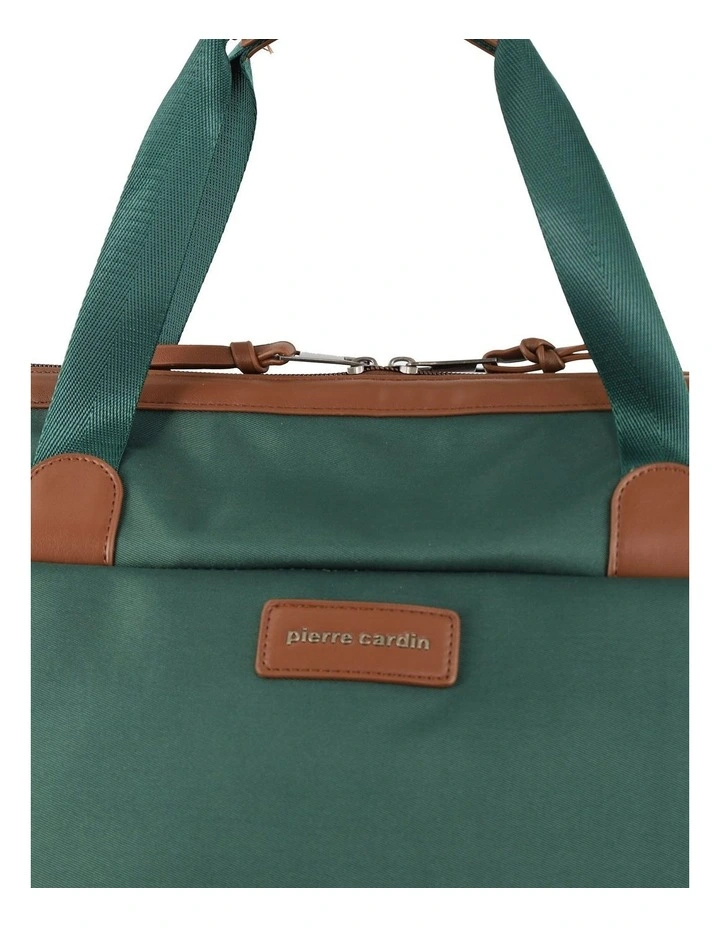 Pierre Cardin Euro Overnighter Carry On in Olive - Nylon/Vegan Leather image 5
