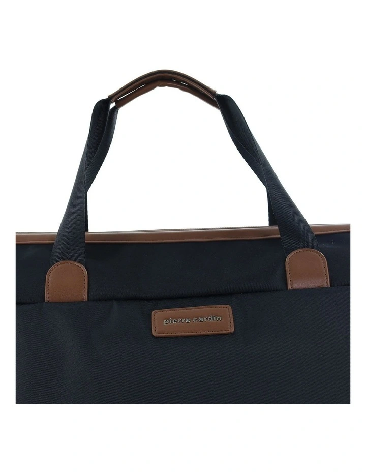 Pierre Cardin Euro Overnighter Carry On in Black - Nylon/Vegan Leather image 5