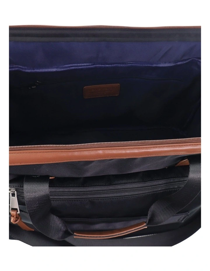 Pierre Cardin Euro Overnighter Carry On in Black - Nylon/Vegan Leather image 6
