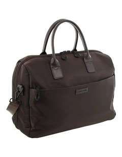 Pierre Cardin Luxe Nylon Carry On Bag in Chocolate