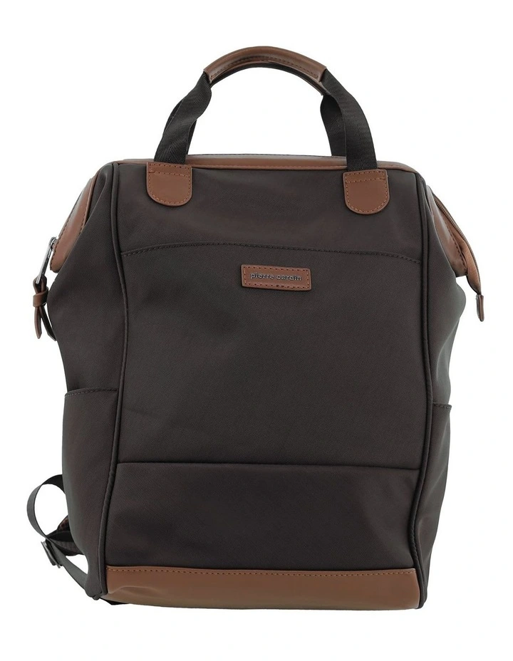 Pierre Cardin 2-Tone Lite Backpack in Chocolate image 4