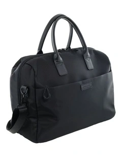 Pierre Cardin Luxe Nylon Carry On Bag in Black
