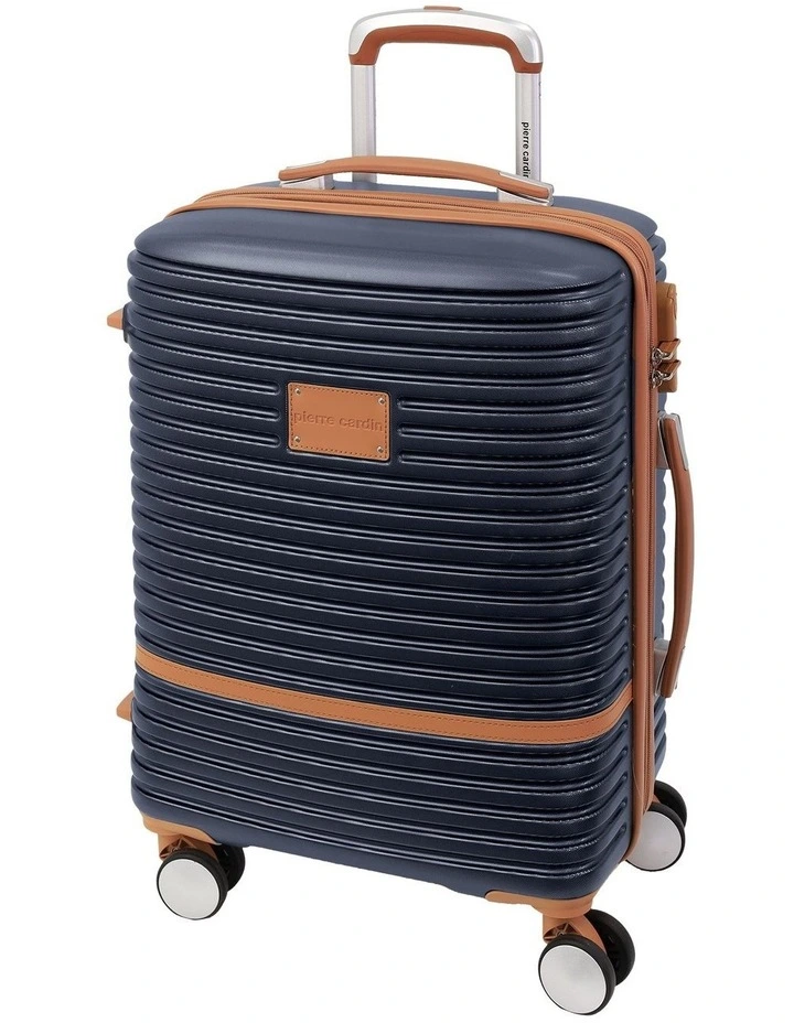 Pierre Cardin Classique 54cm CABIN Hard Shell Suitcase in Navy image 1