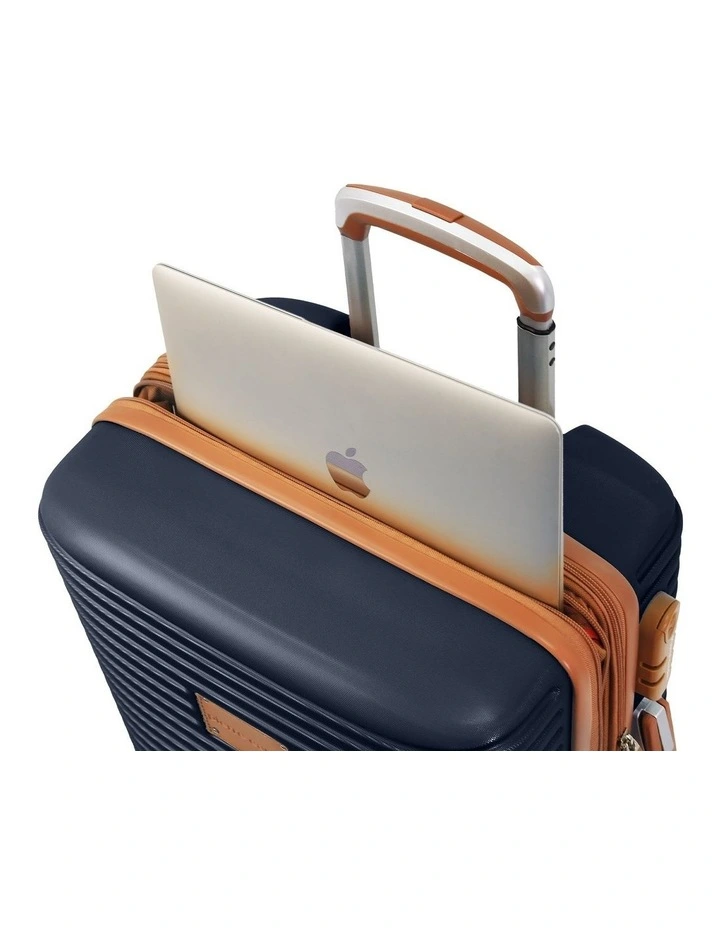 Pierre Cardin Classique 54cm CABIN Hard Shell Suitcase in Navy image 2