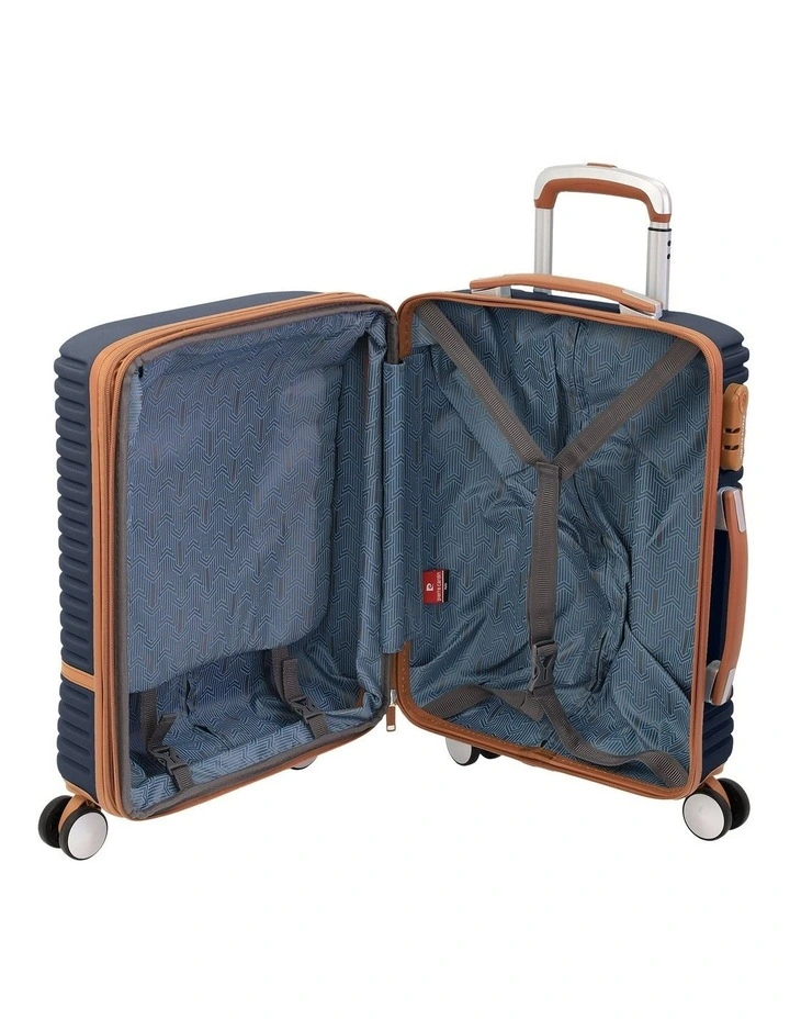 Pierre Cardin Classique 54cm CABIN Hard Shell Suitcase in Navy image 3