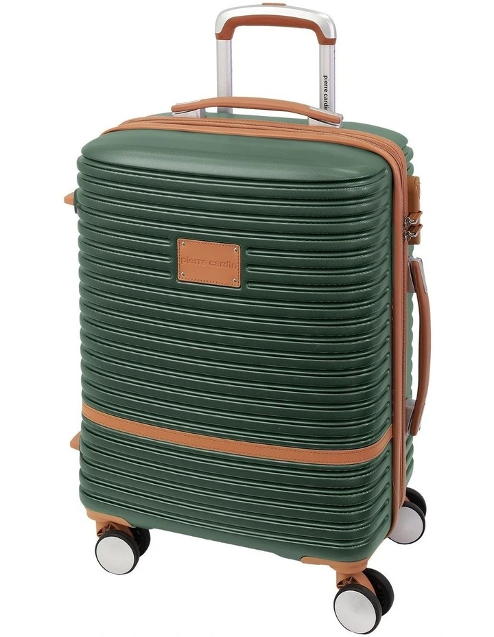 Pierre Cardin Classique 54cm CABIN Hard Shell Suitcase in Olive image 1