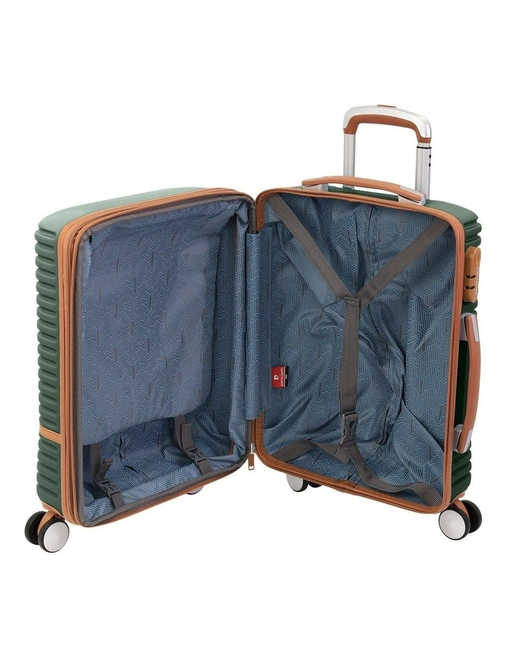 Pierre Cardin Classique 54cm CABIN Hard Shell Suitcase in Olive image 3