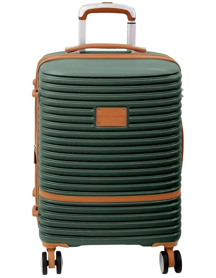 Pierre Cardin Classique 54cm CABIN Hard Shell Suitcase in Olive image 4