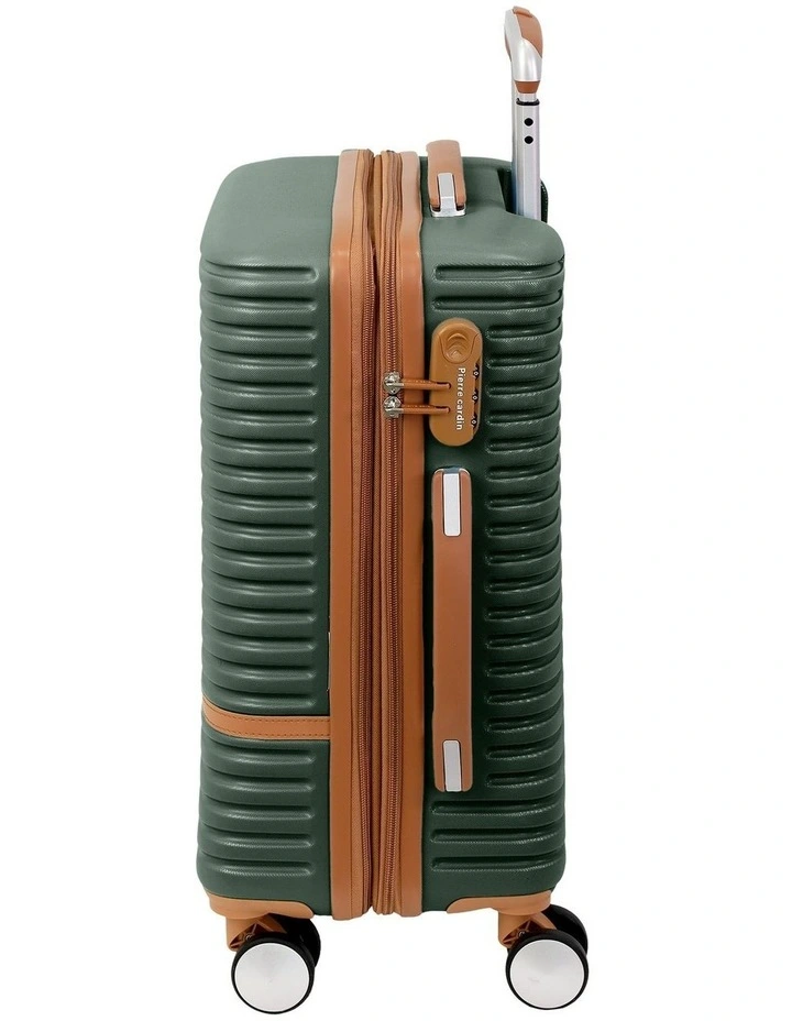 Pierre Cardin Classique 54cm CABIN Hard Shell Suitcase in Olive image 5