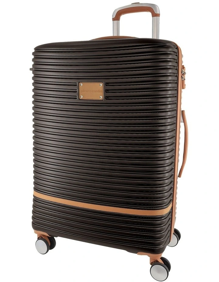 Pierre Cardin Classique 70cm MEDIUM Hard Shell Suitcase in Chocolate image 1