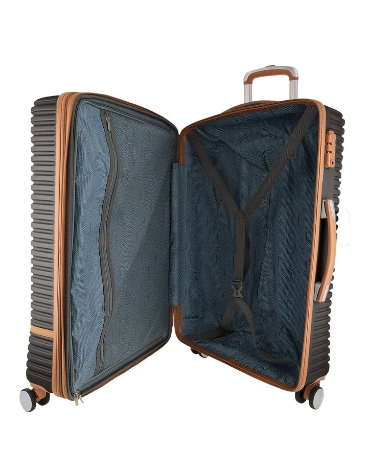 Pierre Cardin Classique 70cm MEDIUM Hard Shell Suitcase in Chocolate image 2