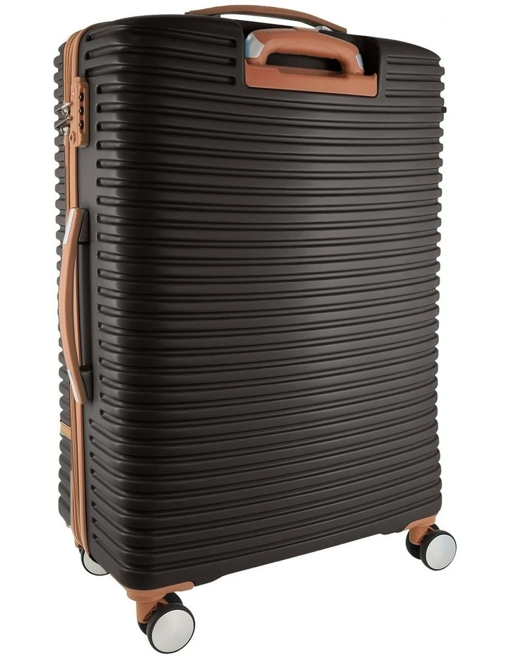 Pierre Cardin Classique 70cm MEDIUM Hard Shell Suitcase in Chocolate image 4
