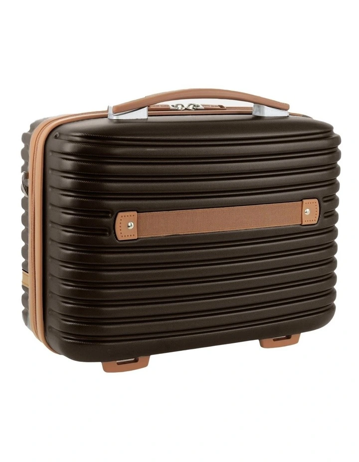 Pierre Cardin Classique Hard Shell Beauty Case in Chocolate image 3