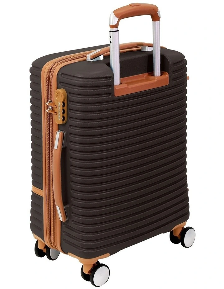 Pierre Cardin Classique 54cm CABIN Hard Shell Suitcase in Chocolate image 6