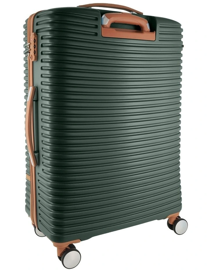 Pierre Cardin Classique 70cm MEDIUM Hard Shell Suitcase in Olive image 4