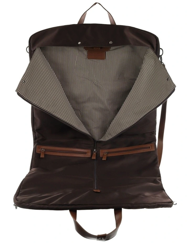 Pierre Cardin Nylon Unisex Overnight Garment Bag in Chocolate image 2