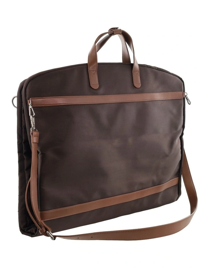 Pierre Cardin Nylon Unisex Overnight Garment Bag in Chocolate image 4