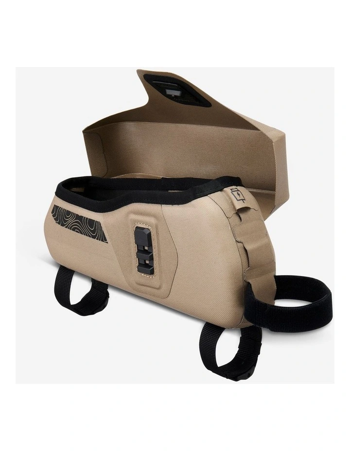 Decathlon | Bikepacking watertight top tube bag 1L IPX3, ADVT 900 - Beige image 2