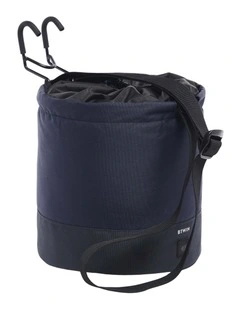 Compactable Folding Bike 10 L Pannier with Shoulder Carry Strap - Blue