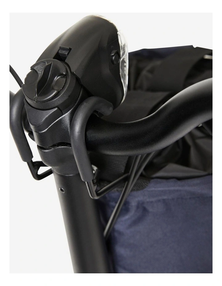 Compactable Folding Bike 10 L Pannier with Shoulder Carry Strap - Blue image 4
