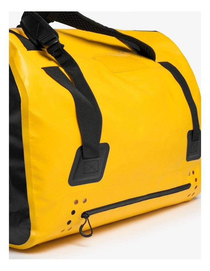 Decathlon | Waterproof duffle bag - travel bag 80 L yellow black image 6