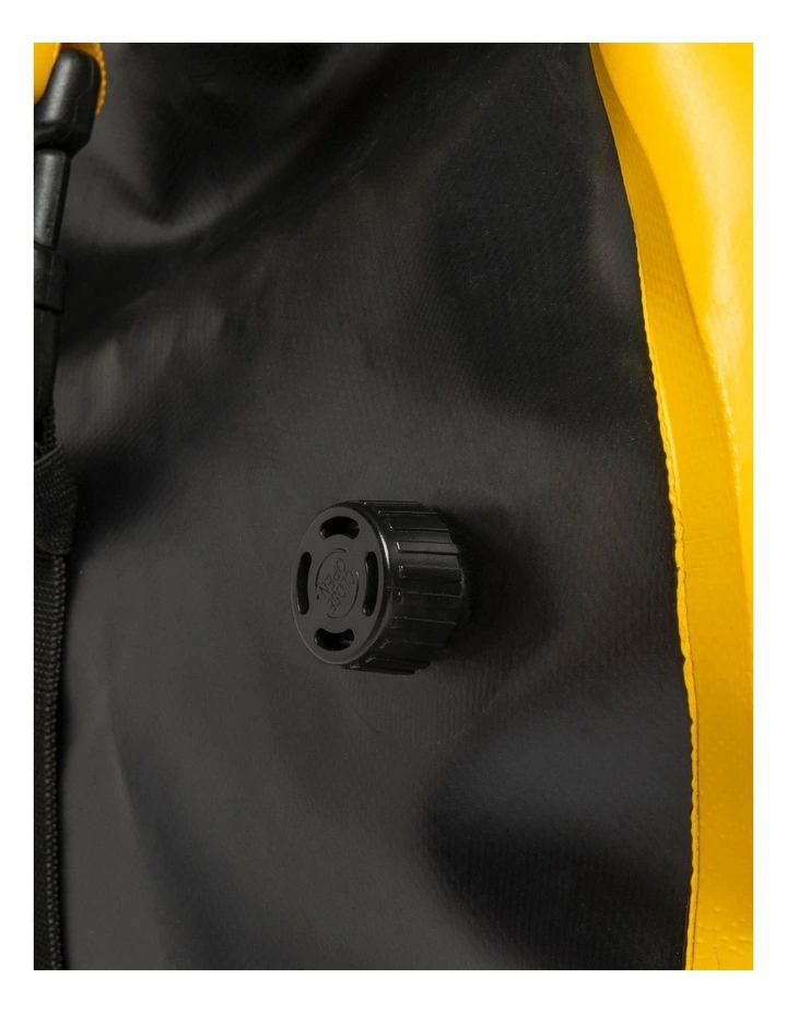 Decathlon | Waterproof duffle bag - travel bag 80 L yellow black image 7