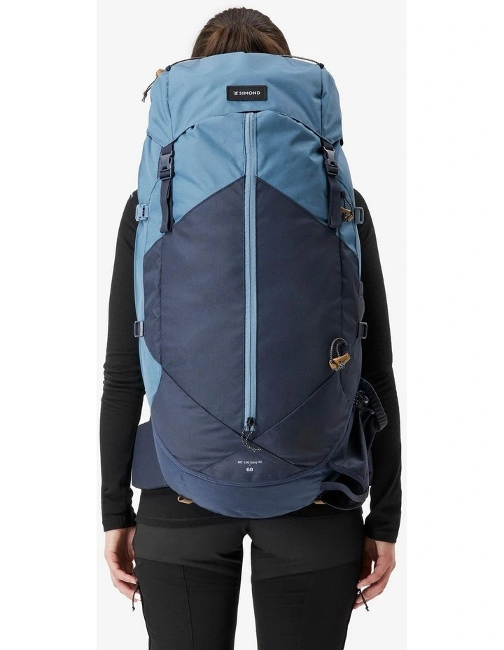 Decathlon | Women's 60L Trekking Backpack - MT100 EASYFIT image 2