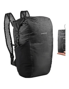 Decathlon | Compact Waterproof 20 Litre Backpack Travel 100 - Black