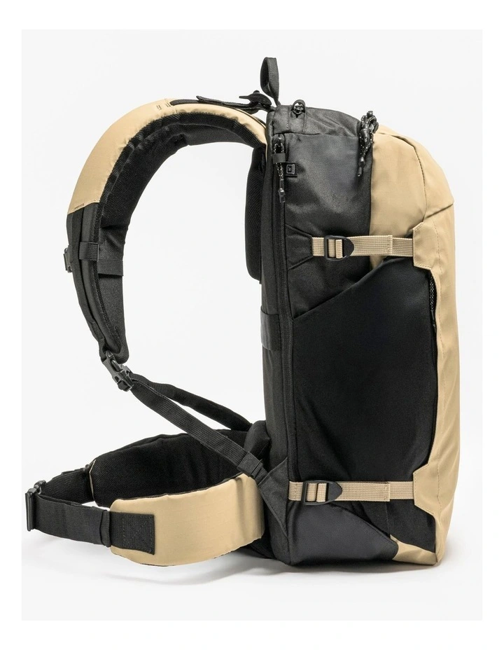 Suitcase-style opening hiking backpack 30 L, Travel 500 Organiser - Beige image 5