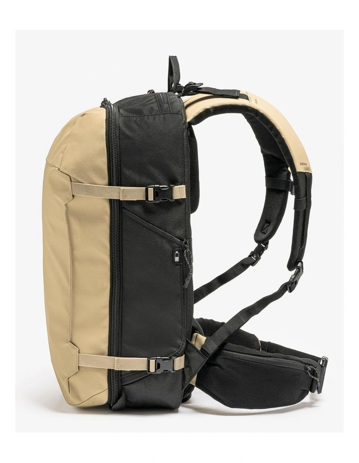 Suitcase-style opening hiking backpack 30 L, Travel 500 Organiser - Beige image 6