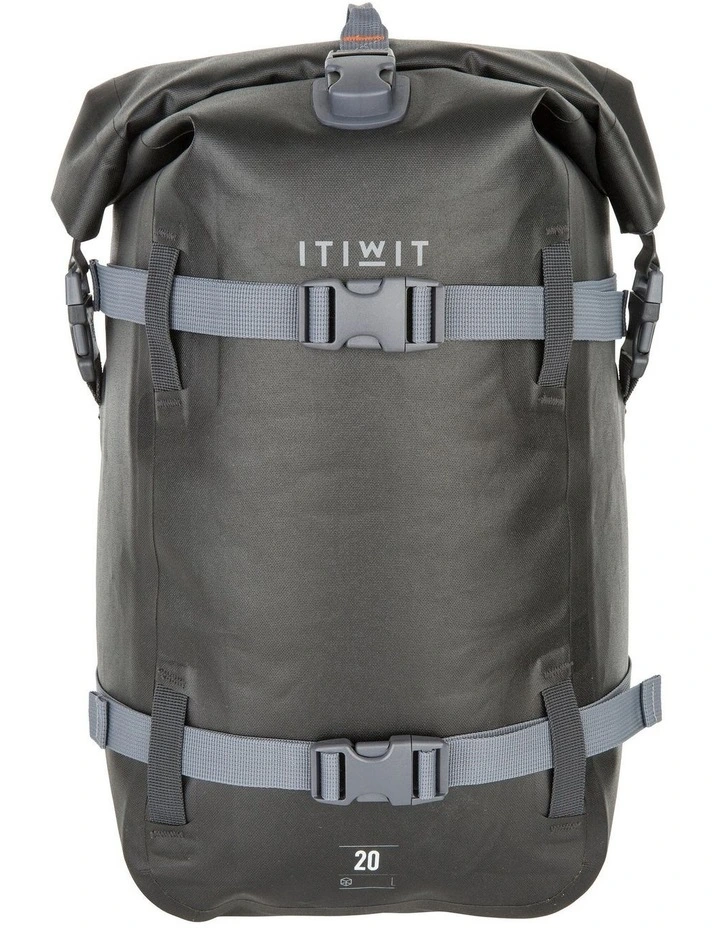 DECATHLON Itiwit Waterproof Backpack 20L - Carbon Grey - 45x30x20 cm image 4