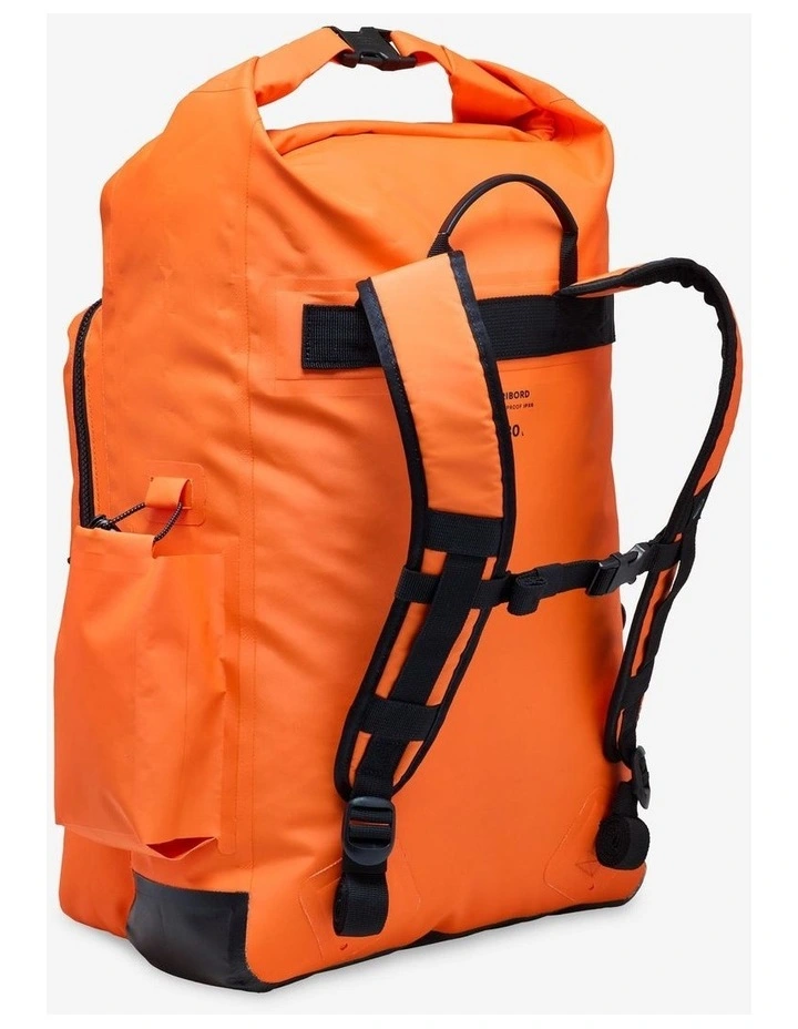 DECATHLON waterproof water-sports backpack 30 L, IPX6 roll-top - Orange. image 3