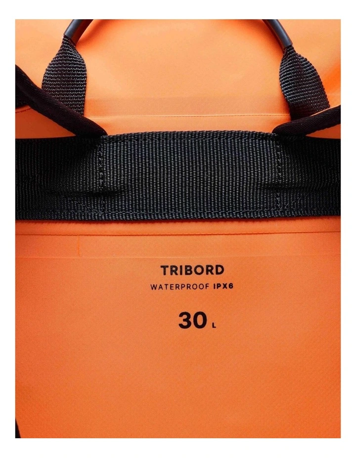 DECATHLON waterproof water-sports backpack 30 L, IPX6 roll-top - Orange. image 6