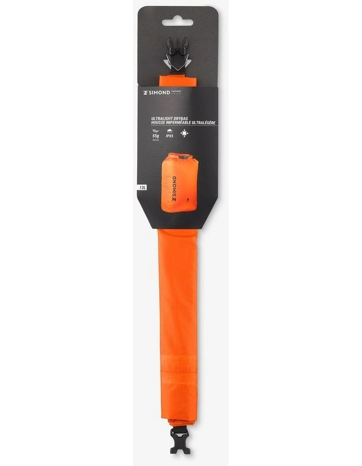 Decathlon | Ultra-light 13 litre waterproof bag, orange image 6