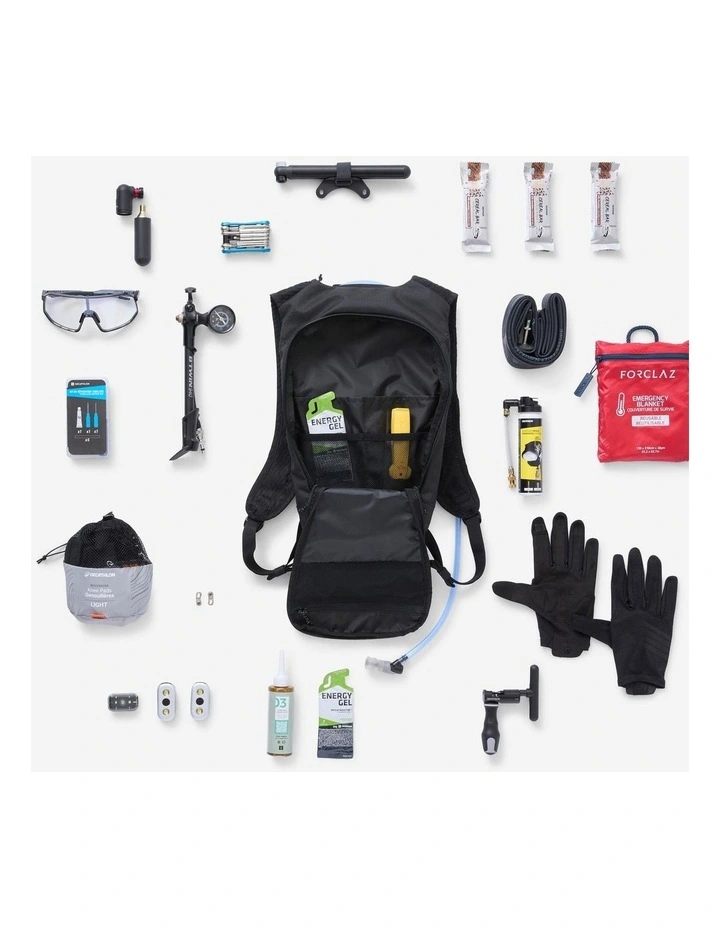 Decathlon | Rockrider Cycling Biking Hydration Backpack 4l / 1l - Black image 3