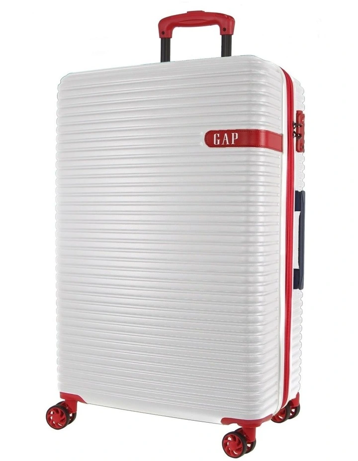 GAP Varsity Hard Shell 3-Piece Luggage Set in White image 7