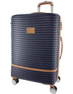 Pierre Cardin Classique 80cm LARGE Hard Shell Suitcase in Navy