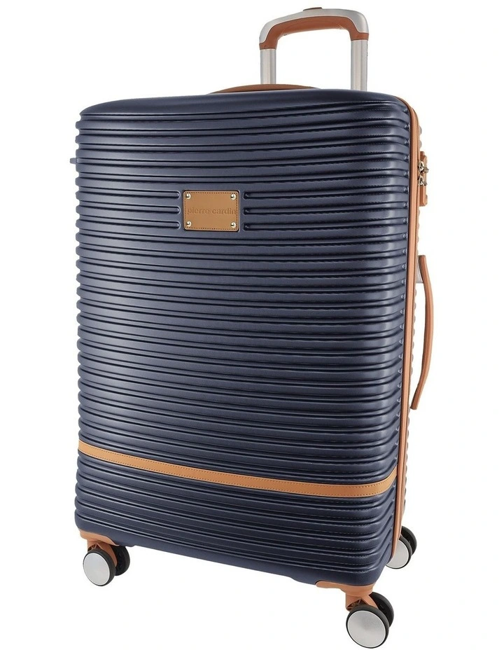 Pierre Cardin Classique 80cm LARGE Hard Shell Suitcase in Navy image 1