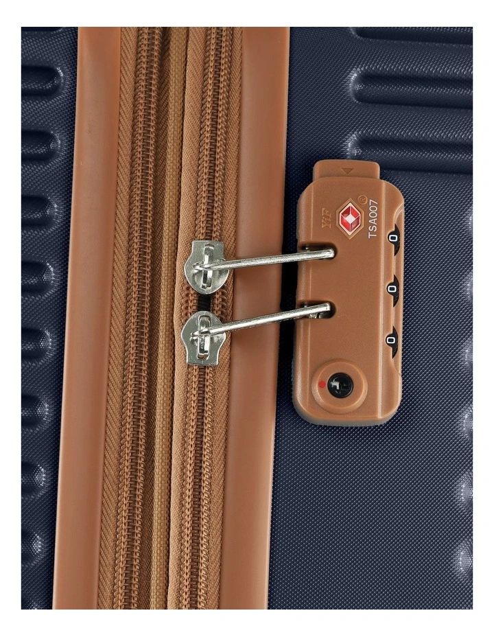 Pierre Cardin Classique 80cm LARGE Hard Shell Suitcase in Navy image 6