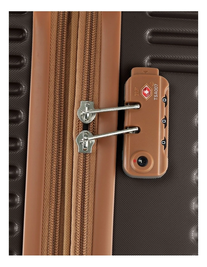 Pierre Cardin Classique 80cm LARGE Hard Shell Suitcase in Chocolate image 6