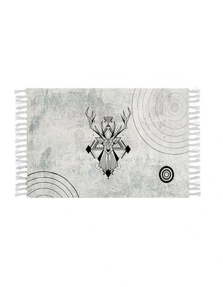 SOGA 90cm Woven Minimalist Area Rug image 1