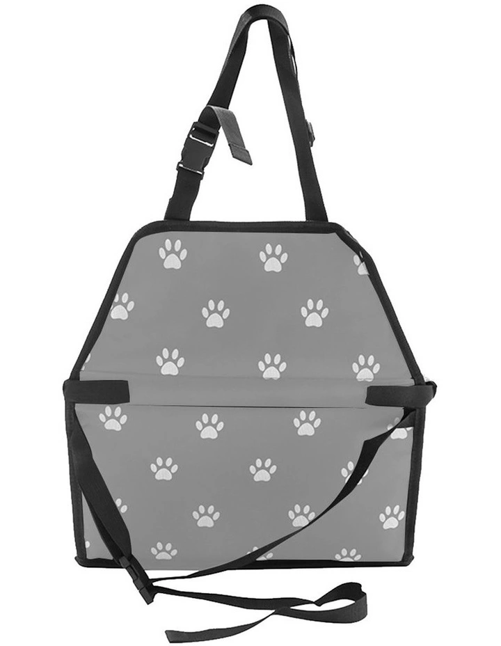 SOGA 2X Grey Waterproof Pet Booster Car Seat with Mesh Carrier image 3