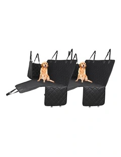 SOGA 2X Black 600D Oxford Waterproof Non-Slip Dog Car Seat Hammock